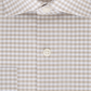 Camisa social masculina Michael Kors Slim-Fit sem passar a ferro Airsoft Performance Stretch Check, bege, tamanho 15,5 x 34-35