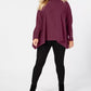 Poncho de gola alta Alfani feminino plus size vermelho tamanho 0X