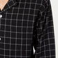 Conjunto de pijama de flanela xadrez masculino Club Room, preto, tamanho grande