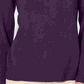 Karen Scott Suéter feminino pequeno com botões e ombros de fora, roxo, tamanho PXL