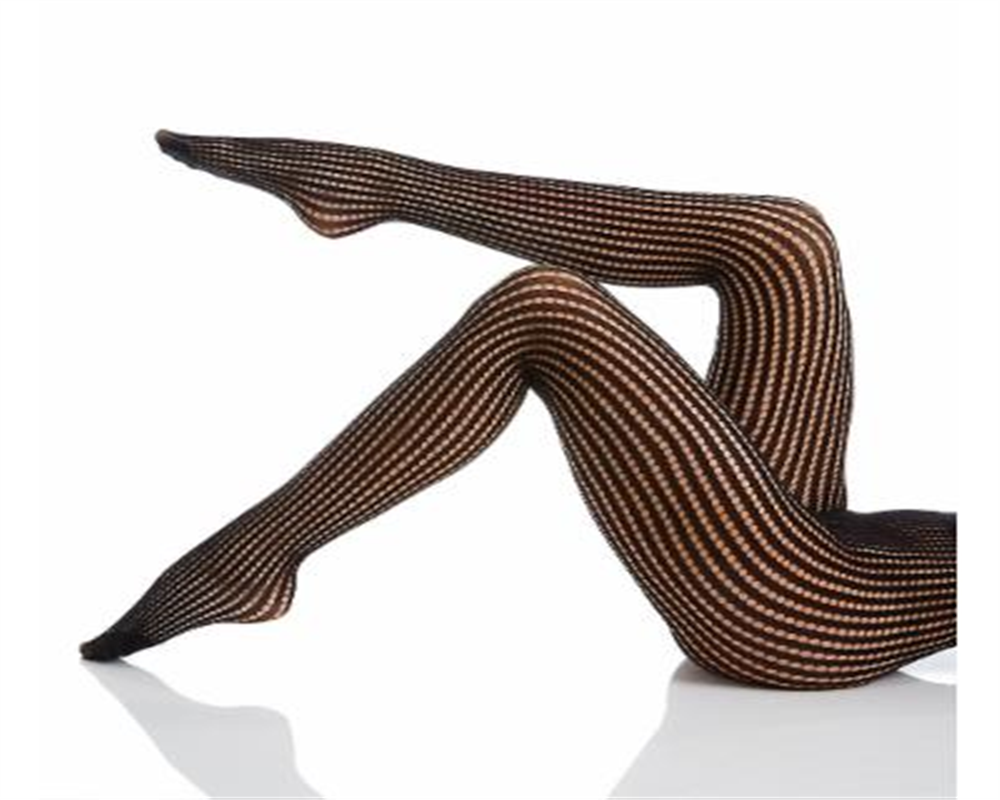 Meia-calça feminina DKNY Net preta tamanho M