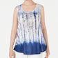 Regata feminina estilo &amp; co, tamanho PP, azul, pequena, swing