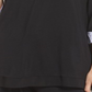 Blusa feminina DKNY Season Silhouettes com manga 3/4, preta, tamanho P