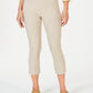 Calça Capri Chelsea Pull On Tummy Control Feminina Charter Club Bege Tamanho 14