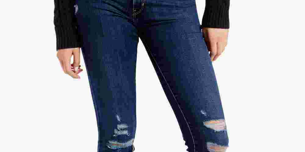 Calça Jeans Skinny 711 Feminina Levi's Azul Tamanho 36X30