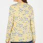 Blusa feminina Karen Scott estampada manga comprida amarela tamanho P