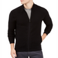 Cardigan Alfani Masculino com Zíper Frontal e Textura Jet, Preto, Tamanho XXG