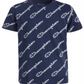Camiseta manga curta Champion Little Boy's Open Script azul marinho tamanho 7