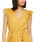 Vestido midi feminino Petite Burnout-Print da INC International Concepts, amarelo, tamanho pequeno