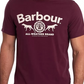 Camiseta masculina Barbour Max Logo Graphic vermelha, tamanho médio