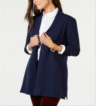 Blazer feminino Charter Club azul tamanho XS