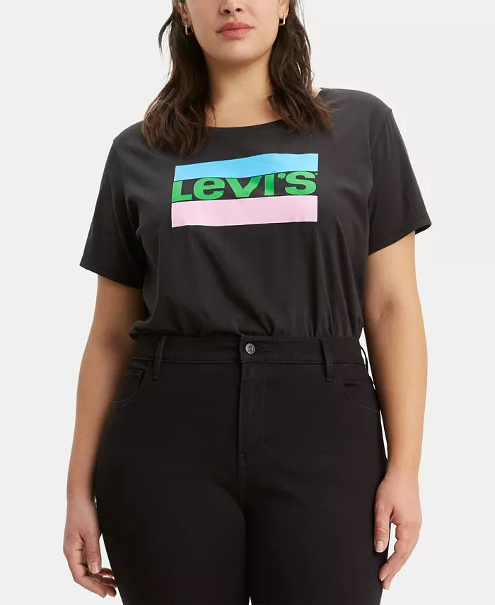 Camiseta Levi's Trendy Plus Perfect Feminina Preta Tamanho 2X