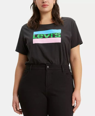 Camiseta Levi's Trendy Plus Perfect Feminina Preta Tamanho 2X