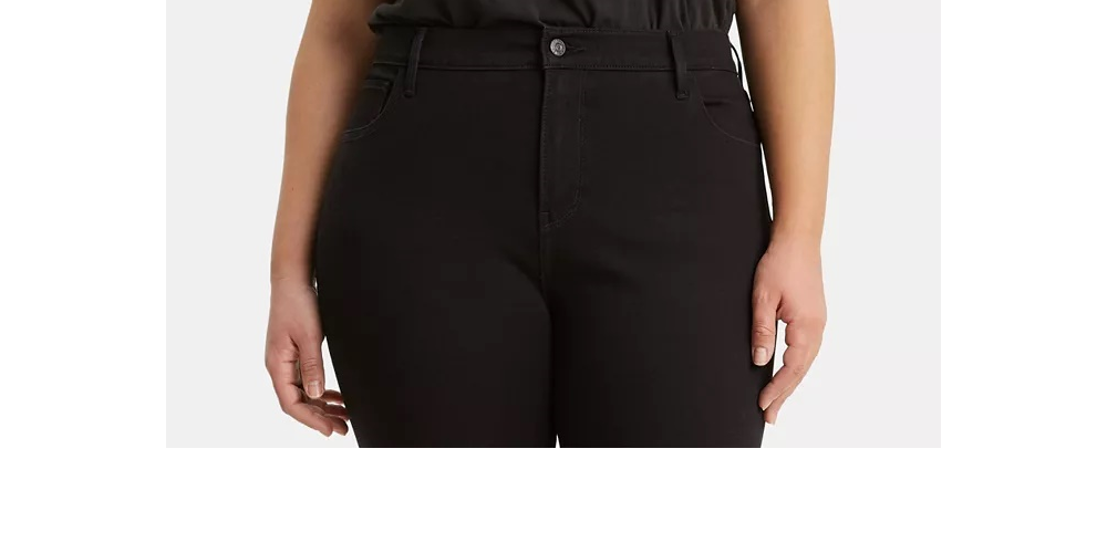 Camiseta Levi's Trendy Plus Perfect Feminina Preta Tamanho 2X