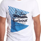 Camiseta gráfica com logotipo Barbour Vessel Stormforce masculina, branca, tamanho extragrande