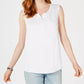 Regata feminina bordada estilo &amp; co rosa tamanho médio