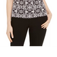Blusa feminina Calvin Klein estampada sem mangas preta tamanho PXS