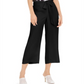 Calças culotte femininas sólidas com amarração frontal, tamanho pequeno e médio, da INC International Conceptsc