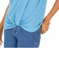 Top de renda com detalhes estilo &amp; co feminino azul tamanho extragrande