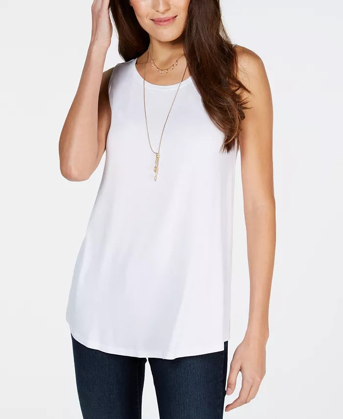 Regata feminina estilo swing fit azul tamanho grande