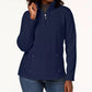 Karen Scott Blusa Feminina Gola Alta Azul Tamanho P