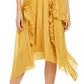 Vestido midi feminino com estampa Burnout da INC International Concepts, amarelo, tamanho PS/M