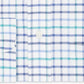 Camisa social xadrez Eagle masculina, tamanho grande e alto, clássica/regular, sem passar, com gola flexível, azul, tamanho 37-38