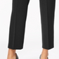 Calça social moderna com cintura alta Kasper feminina, preta, tamanho 6P