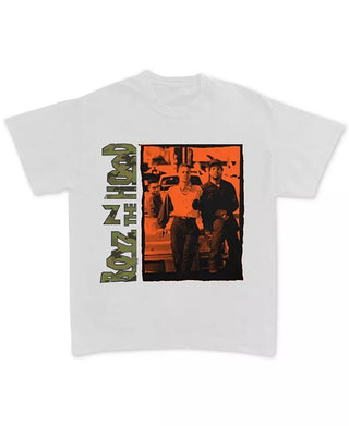 Camiseta masculina com estampa gráfica Boyz N The Hood, branca, tamanho extragrande