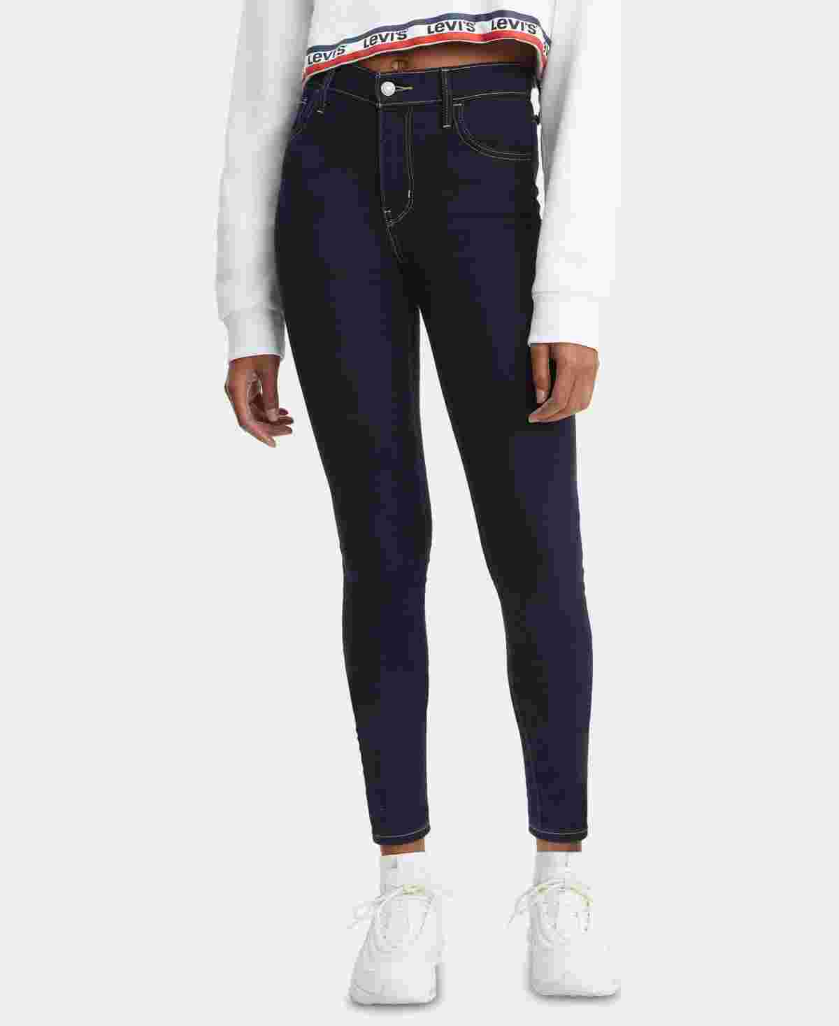 Calça jeans Levi's 720 High-Rise Super-Skinny Feminina Azul Tamanho 30X30