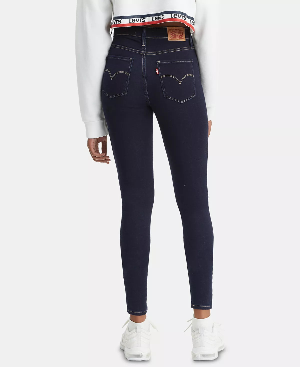 Calça jeans Levi's 720 High Rise Super Skinny Feminina Azul Escuro 28X30