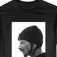 Camiseta masculina Merch Traffic com estampa gráfica Snoop Profile, preta, tamanho médio
