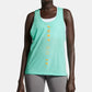 Camiseta regata Nike Miler Dri Fit Just Do It Running Feminina Verde Tamanho P