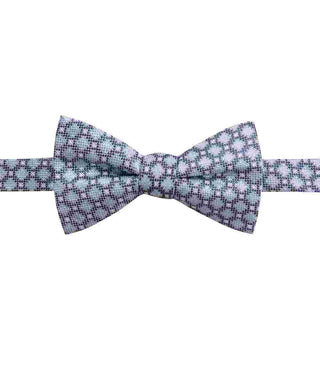 Gravata borboleta geométrica de seda Bona masculina Ryan Seacrest Distinction, azul, tamanho regular