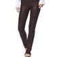 Calça skinny de couro sintético Paige Denim Juniors, marrom, tamanho 27