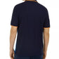 Camisa polo masculina Club Room Colorblocked Performance Azul Tamanho Pequeno