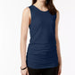 Blusa sem mangas Alfani feminina, azul, tamanho X-S