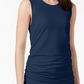 Blusa sem mangas Alfani feminina, azul, tamanho X-S