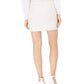 INC International Concepts Saia feminina de tweed com cinto e corte A, branca, tamanho 6