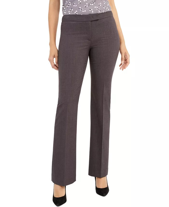 Calça reta feminina Anne Klein cinza tamanho 6