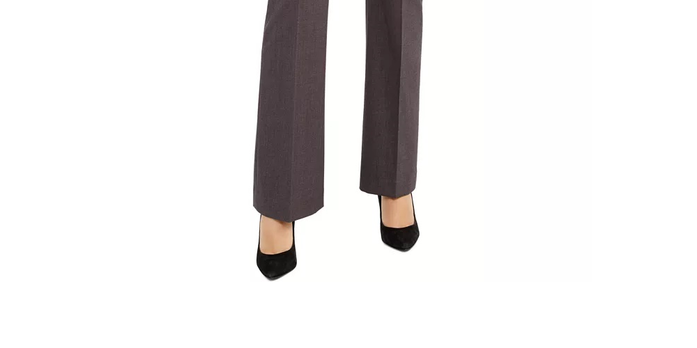 Calça reta feminina Anne Klein cinza tamanho 6
