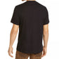 Camisetas masculinas INC International Concepts com zíper frontal, couro sintético, gola V, pretas, tamanho 48