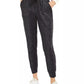 Calça jogger feminina INC International Concepts Sparkle preta tamanho médio