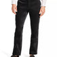 Calça de veludo slim fit grande e alta masculina da INC International Concepts, preta, tamanho 44