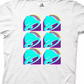 Camiseta masculina com estampa Taco Bell Repeat Graphic da Ripple Junction, branca, tamanho extragrande