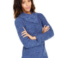 Suéter feminino de malha Pointelle da Style &amp; Co, azul, tamanho pequeno