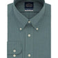 Camisa social xadrez Eagle masculina clássica/regular, sem passar a ferro, com gola flexível, verde, tamanho 15x32-33