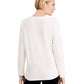 Karen Scott Petite Microfleece Top Feminino Branco Tamanho Petit XL