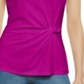 Blusa feminina Ponte Knit Twist da INC International Concepts, roxa, tamanho M