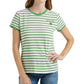 Camiseta masculina Lucky Brand de manga curta e gola redonda Lucky You listrada, verde, tamanho GG